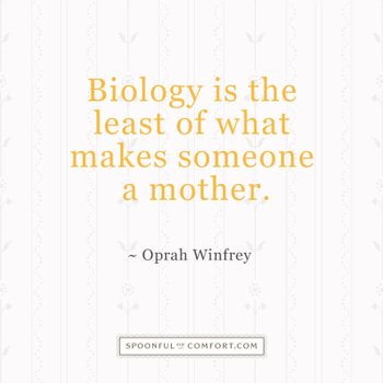 Biology quote motherhood