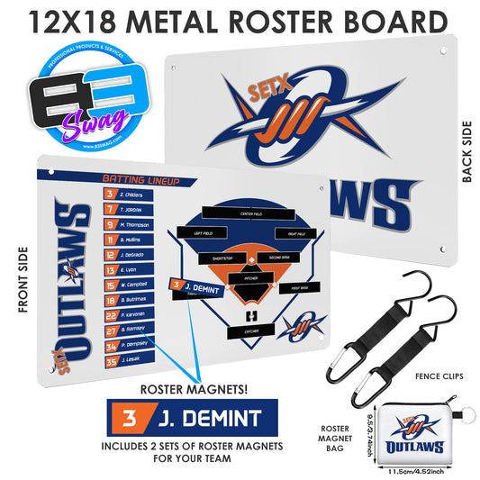 Custom Baseball/Softball Team Roster Magnetic Board – 83Swag