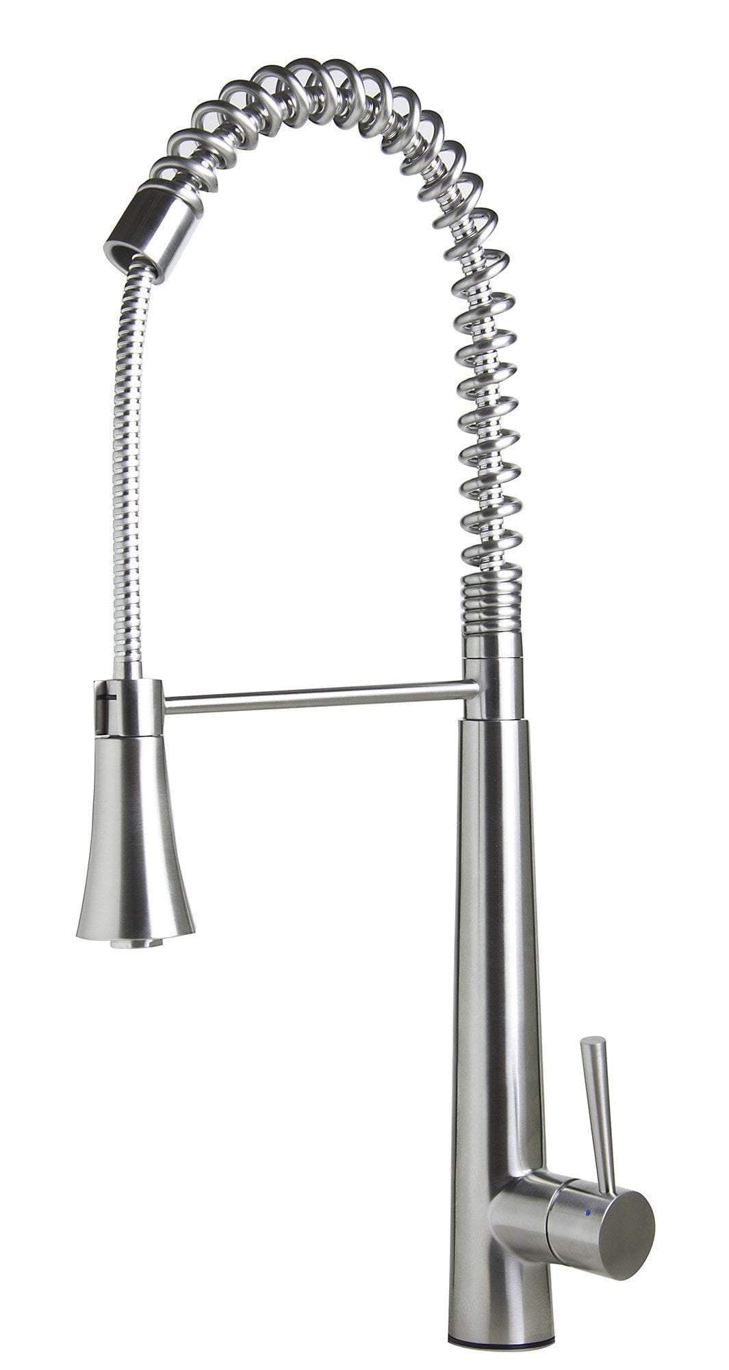 ALFI Solid Stainless Steel Commercial Spring Kitchen Faucet With