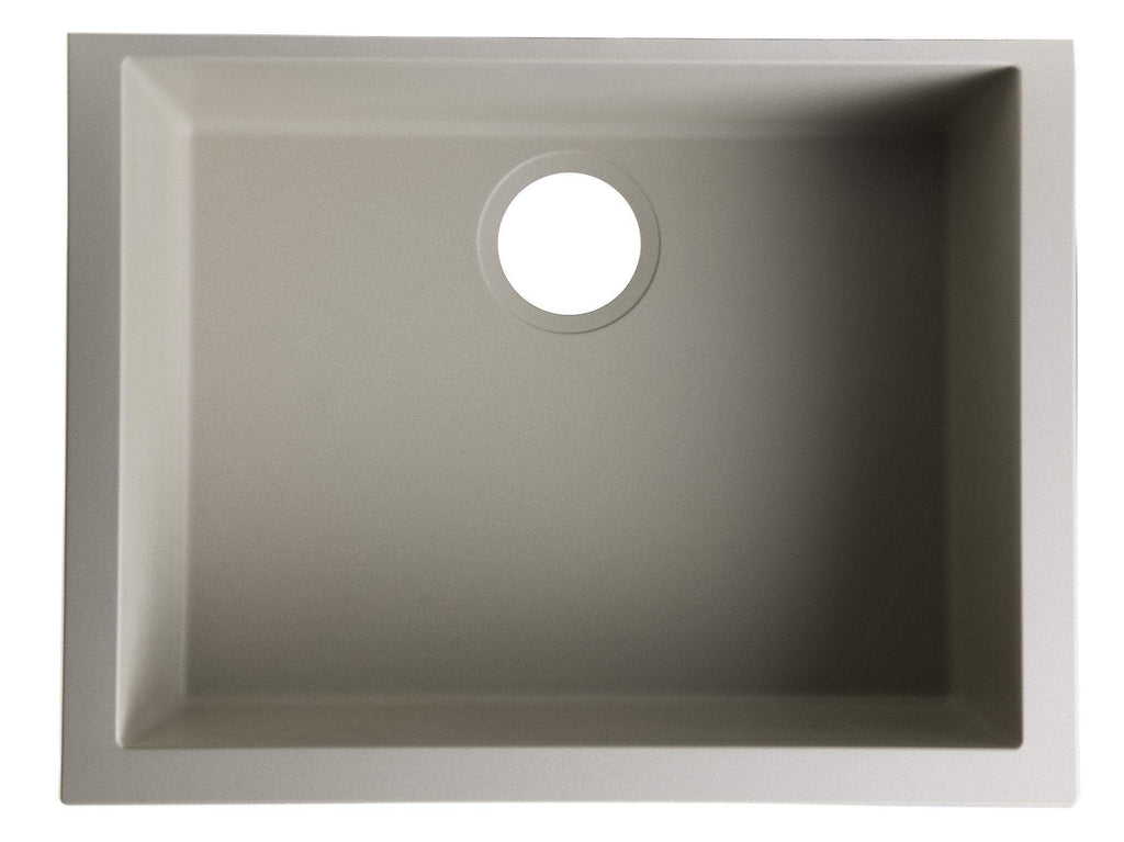 Biscuit 24 Undermount Single Bowl Granite Composite Kitchen Sink