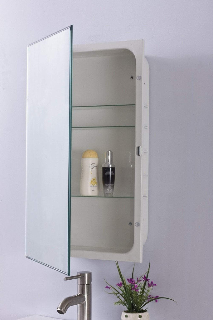 Bellaterra 16 W X 26 H Medicine Cabinet Frameless Recessed Or