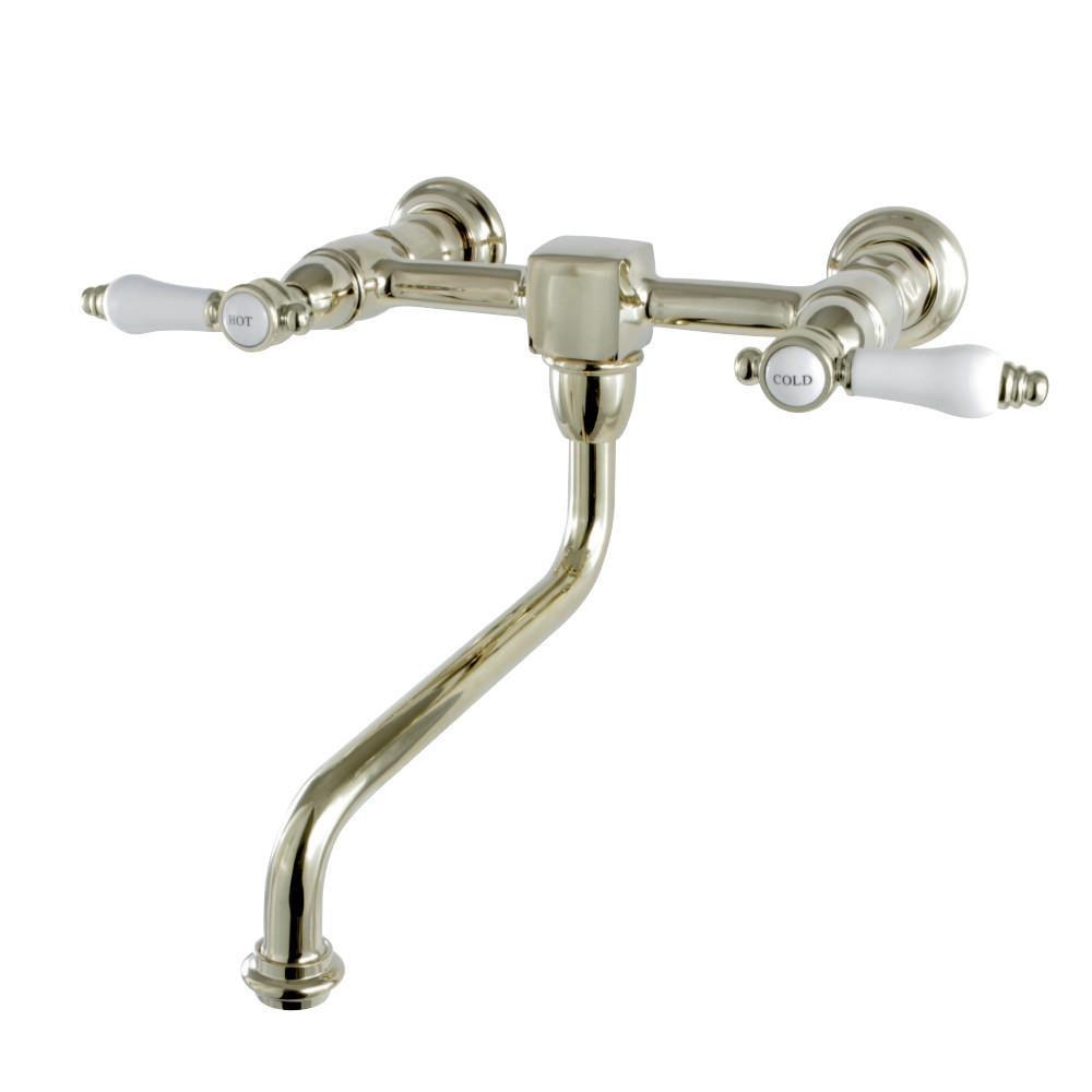 Kingston Brass Bel-Air Wall-Mount Bathroom Faucet - Luxury Bath