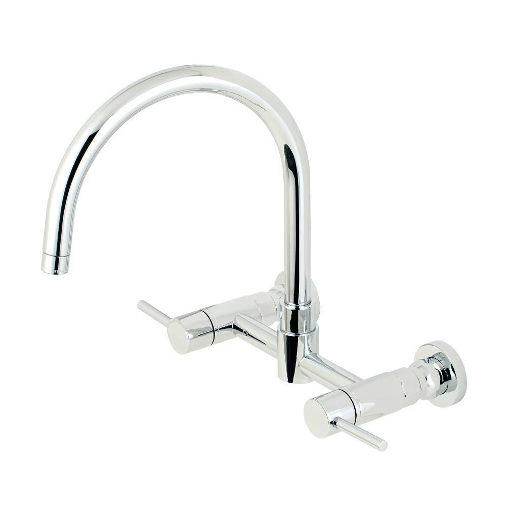 Kingston Brass KS8668DX Concord Twin Cross Handles 4-Inch Lavatory Faucet  Satin Nickel by Kingston