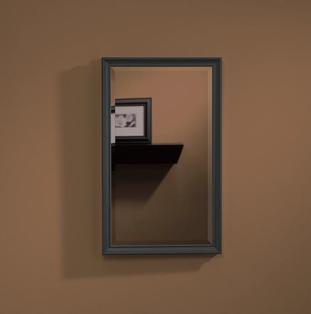 Studio V Oil Rubbed Bronze Frame Beveled Mirror Luxury Bath