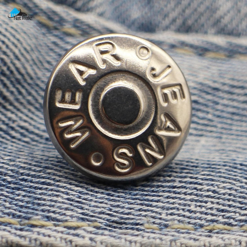 Detachable Jeans  Buttons Snap Waist Adjustment Button Fastener Pants Pin for  Retractable Button Sewing-Free Buckles