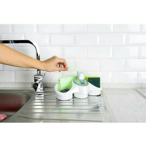 Soap Dispenser And Sponge Holder Kitchen Kit | Shopizem