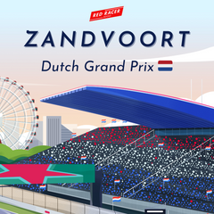 Illustration of Zandvoort from red racer books