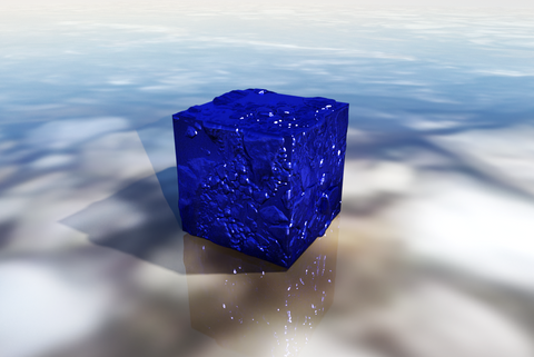 Water Rubble Resource Gaming Cube