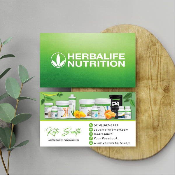 herbalife business card templates