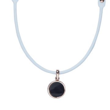 Hera Lymph Detox Magnetic Necklace Black & Rose Gold Online