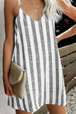 vertical-stripe-print-sling-mini-dress