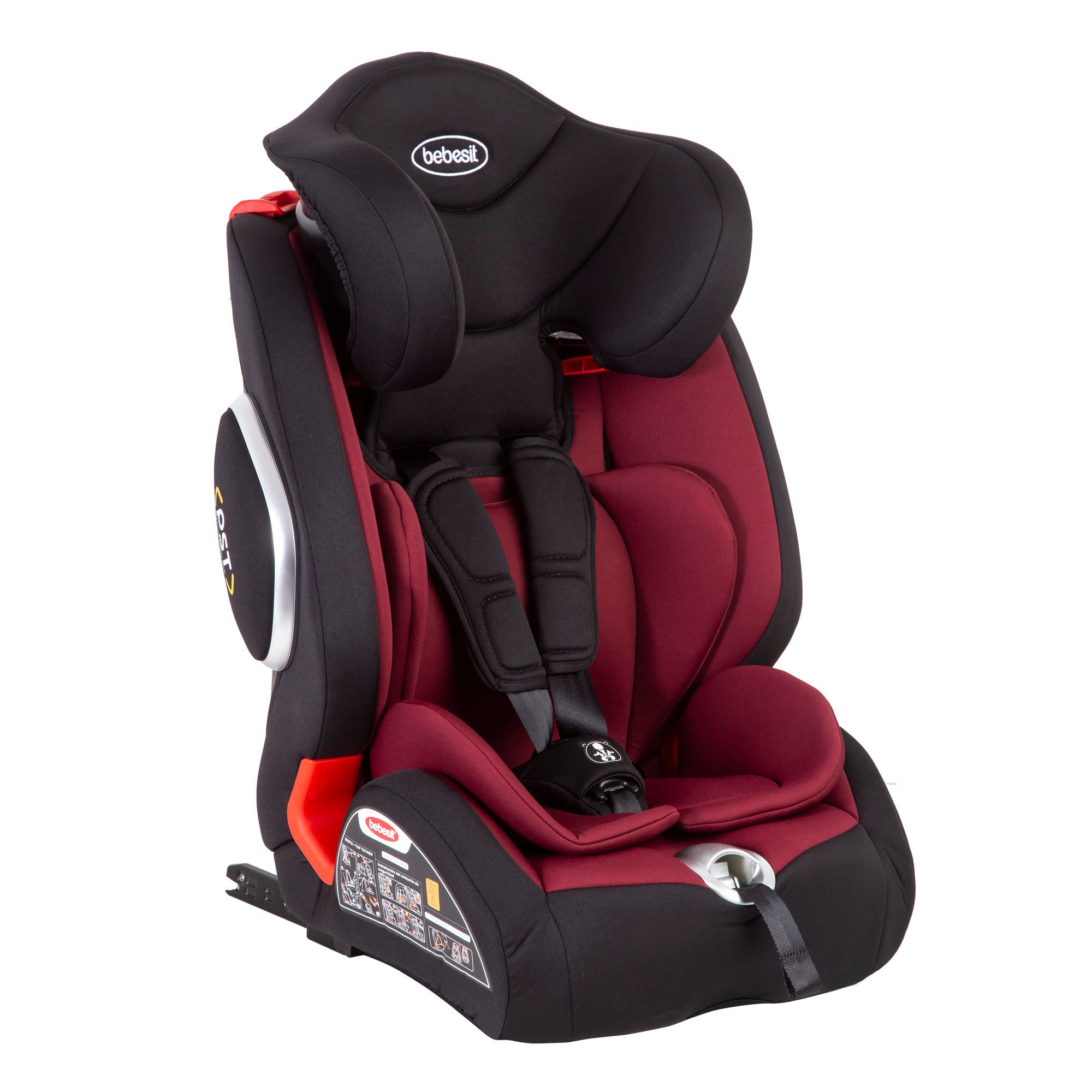 Silla de Auto Butaca Bewell Isofix Nueva Roja — Bebesit