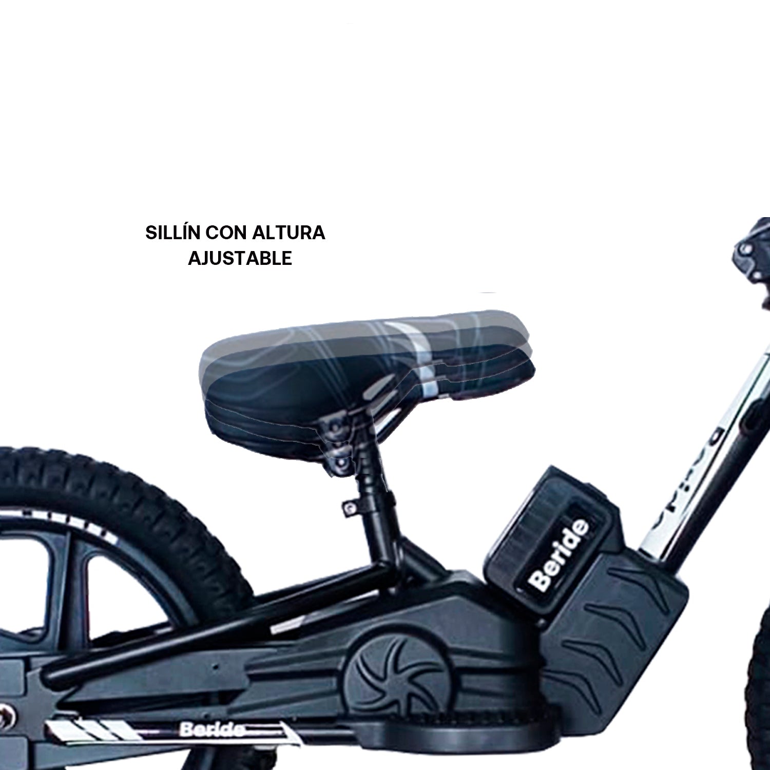 Bicicleta Eléctrica Infantil BeRide Aro 16 Negra Bebesit