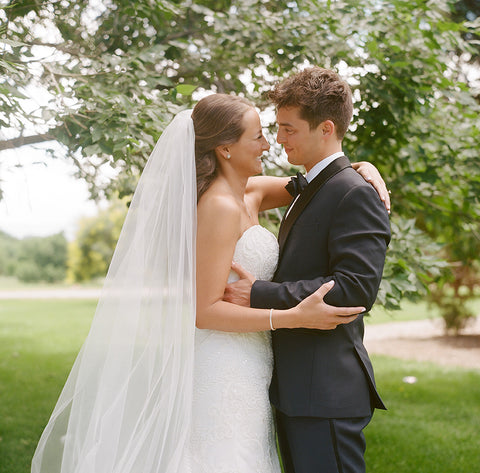 Outdoor Wedding Photo of Newlywed Couple in Colorado