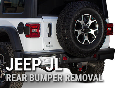 How to remove the 2018 Jeep Wrangler JL Stock Rear Bumper – Addictive  Desert Designs