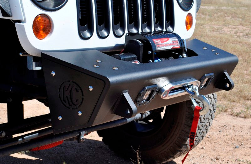 2007-2017 Jeep JK KC Hilites Front Bumper w/Tow Hooks - ADD Offroad –  Addictive Desert Designs