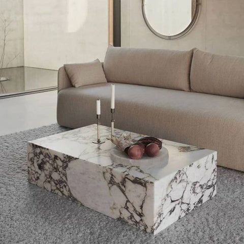 Rene Marble Block Coffee Table