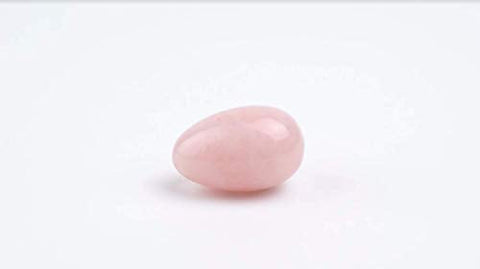 Yoni Eggs by Chakrava Large Drilled Rose Quartz Kegel Egg Great for Pelvic Floor Exercises GIA Certified