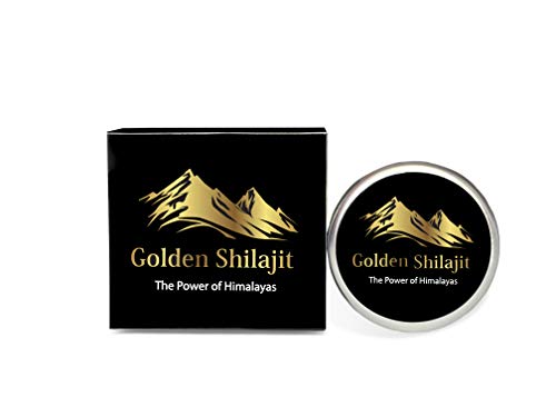 Golden Shilajit Fresh Resin - 40 Grams - World's Finest Shilajeet Guaranteed from It's Origin Directly - New Airtight Jar