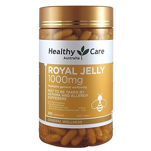 Healthy Care Royal Jelly 1000 365 Capsules Supplements Made In Austral Ninelife Europe