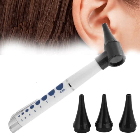 Otoscope Ear Care Magnifying Lens Led Light Flashlight Diagnostic Instrument Ear Wax Removal Tool for Observing Ear Wax Color, the Amount of Ear Wax