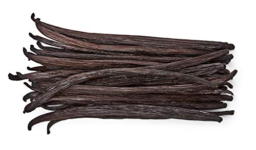 50 Vanilla Beans - Whole Extract Grade B Pods for Baking, Homemade Extract, Brewing, Coffee, Cooking - (Tahitian)