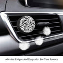 Image of 2 Piece Car Aromatherapy Essential Oil Diffuser Vent Clip - Panda Baby - Passion Fruit Floral