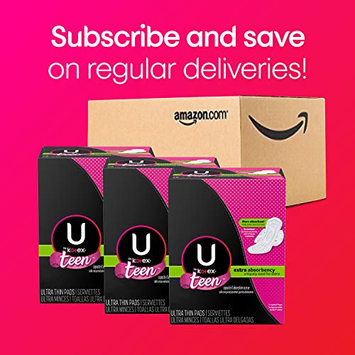 U By Kotex Ultra Thin Teen Feminine Pads With Wings Extra Absorbency Ninelife Europe