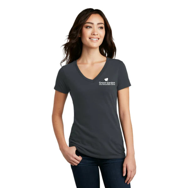 District Made® Ladies Perfect Blend® V-Neck Tee