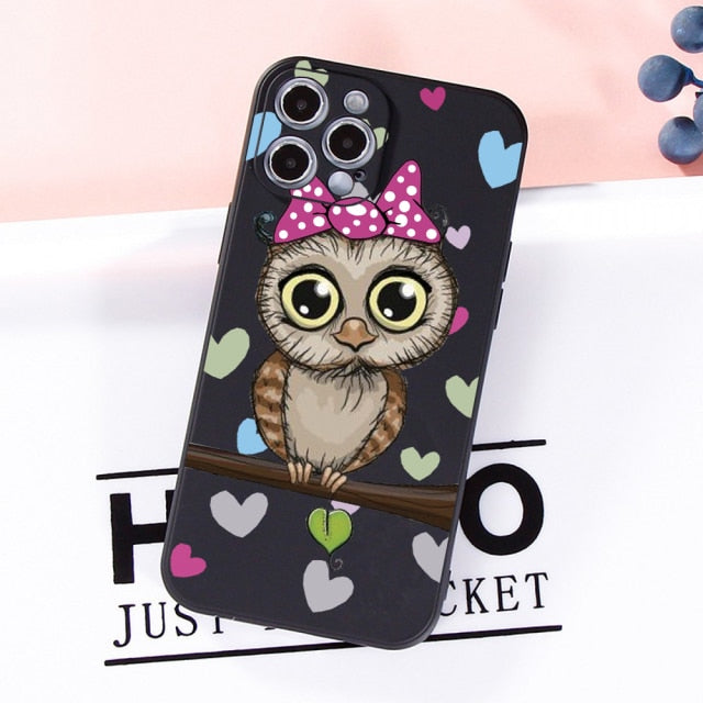 Cute Cartoon Owl iPhone Case