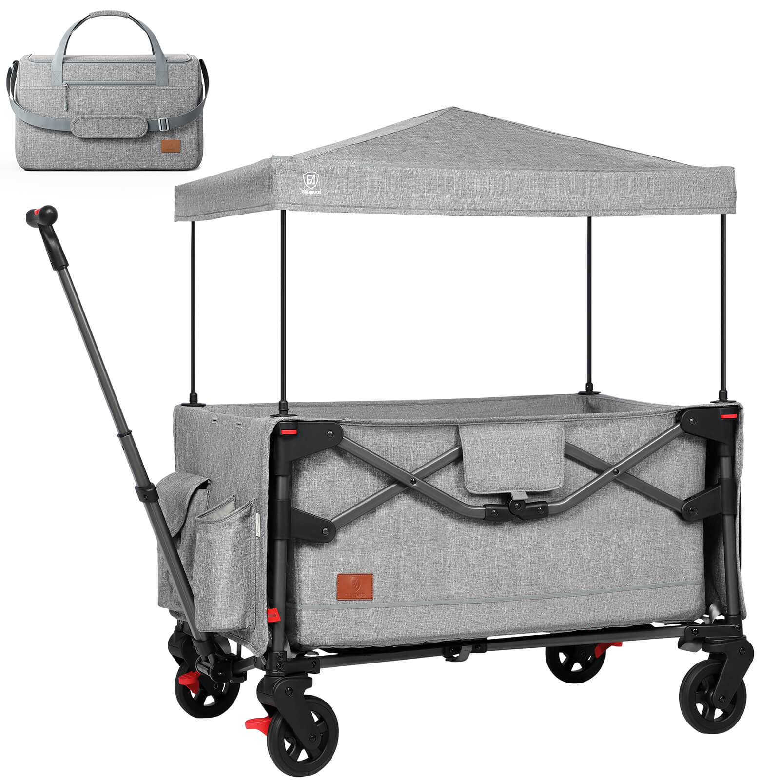 Portable Toddler Travel Cot with Canopy