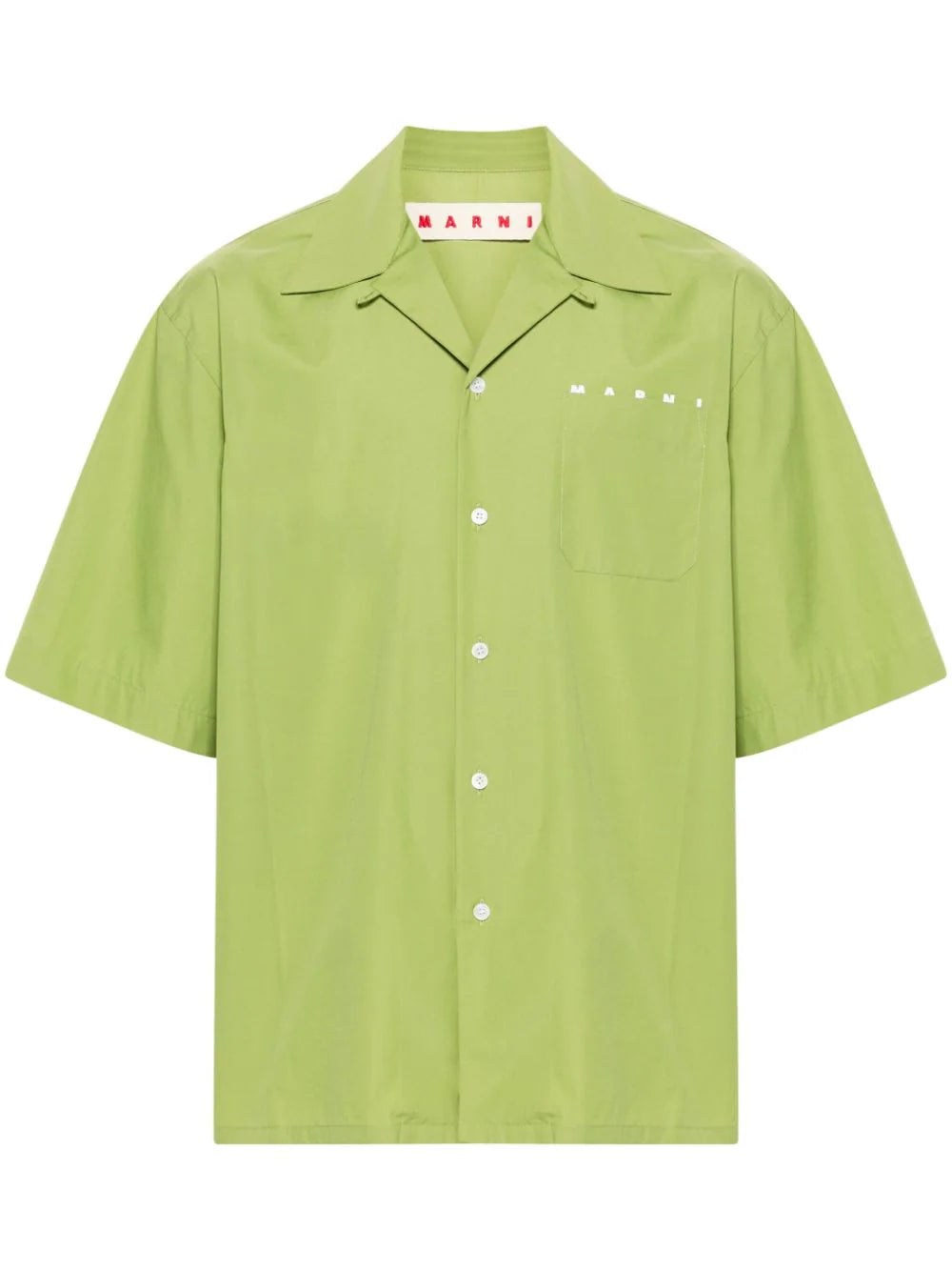 MARNI LOGO PRINT COTTON SHIRT