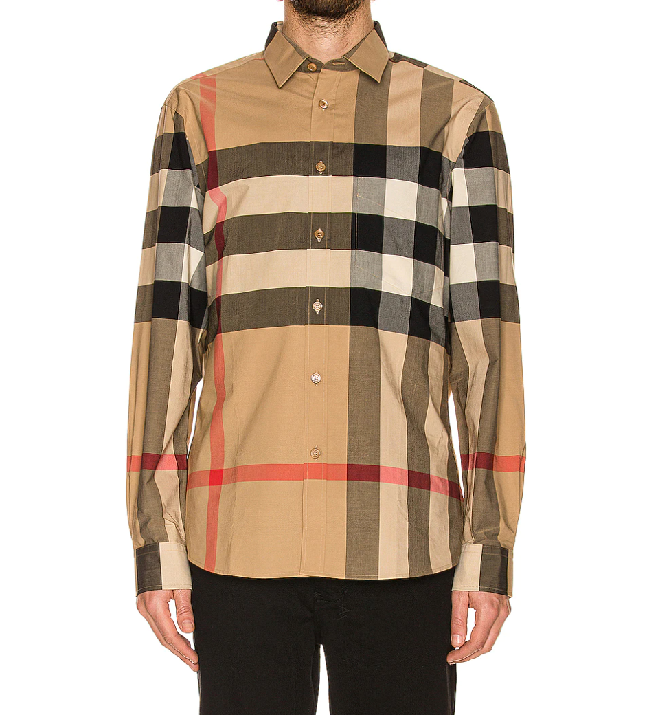 BURBERRY SOMERTON CHECK LONG SLEEVE SHIRT – TheLuxeLend