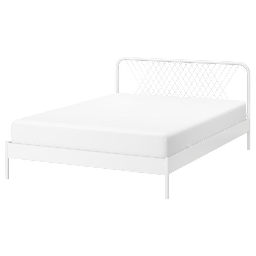 deelnemer oriëntatie Weigering pre-order] IKEA NESTTUN Bed frame, white/Luröy, 150x200 cm – abqarybwn