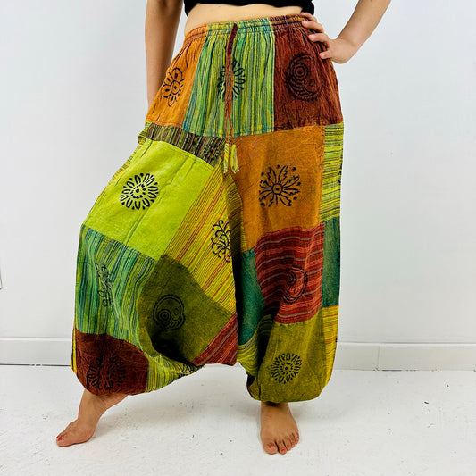 Patchwork Summer Pants With Pockets, Harem Yoga Pants, Bohemian Light  Weight Trousers, Hippie Beach Style, Festival Fashion, Retro Style -   Canada
