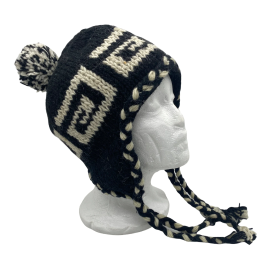 Knitted Ear flap Winter Unisex Wool Hat