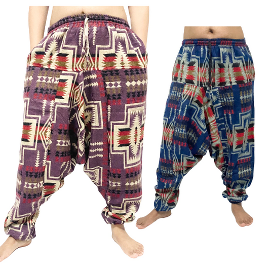 Wool Pants, Elephant Print Yoga Trousers, Unisex Winter Pants, Merino –  karmanepalcrafts