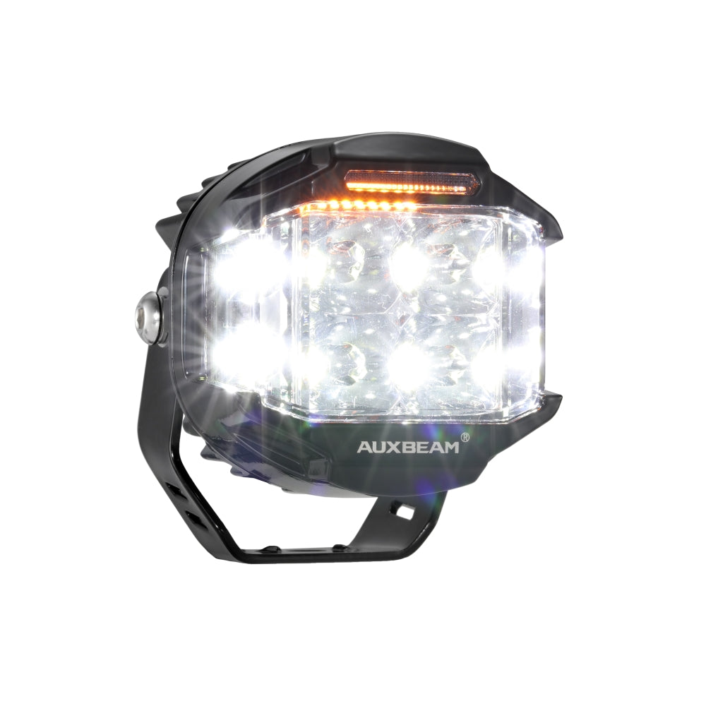 Auxbeam® 3 Inch 96W 9600LM 6 Modes White & Amber LED Pods Lights