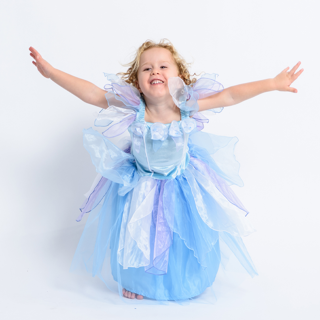 Girls Sky Blue Fairy Dress – The Fairy Shop
