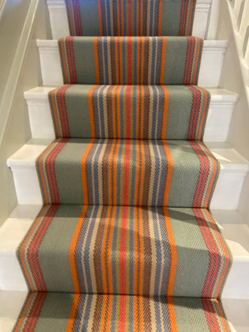 Roger Oates striped stair runner