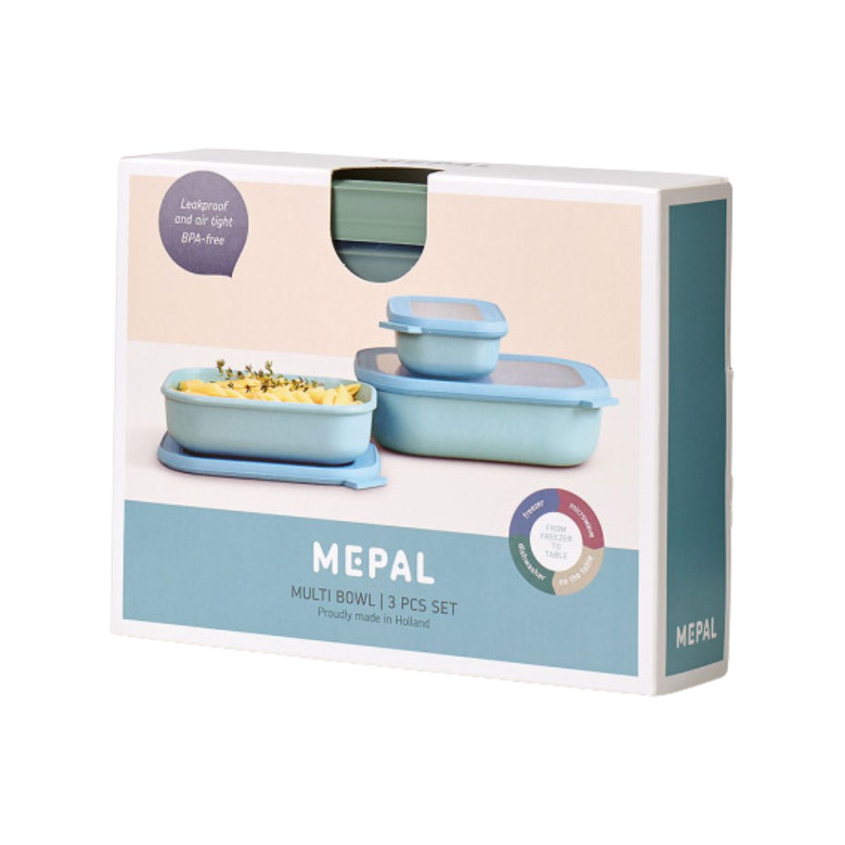 Mepal Cirqula Rectangle Small Set - 3 Piece