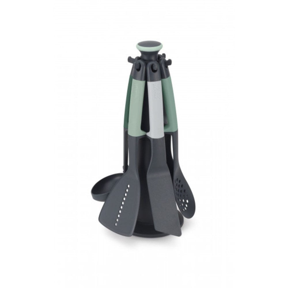 Joseph Joseph 6 Piece Utensil Carousel - Sage