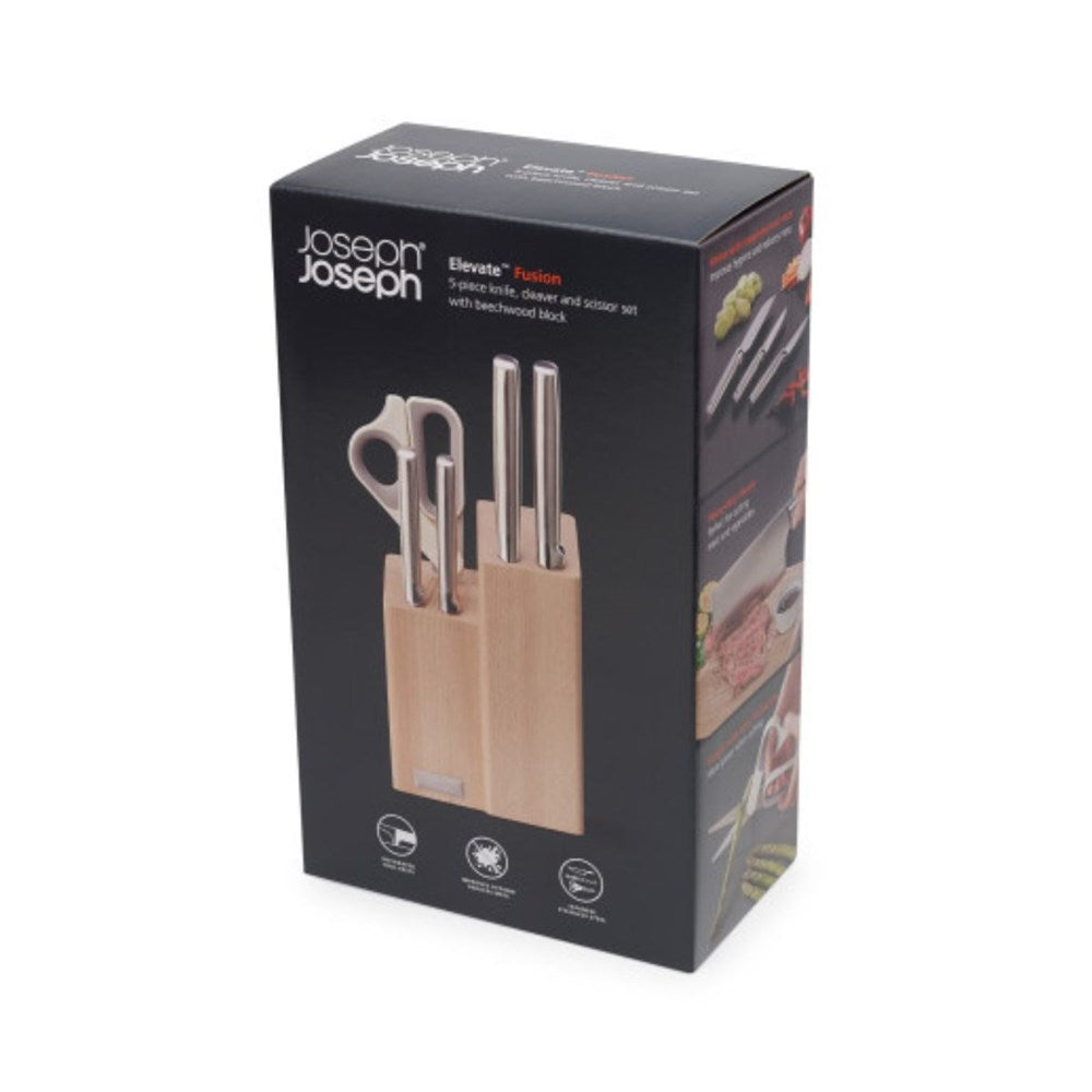 Joseph Joseph Elevate Fusion Knife & Scissor Block - 5 Piece