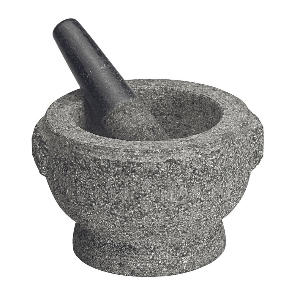 Avanti Rough Granite Mortar and Pestle - 17cm Green