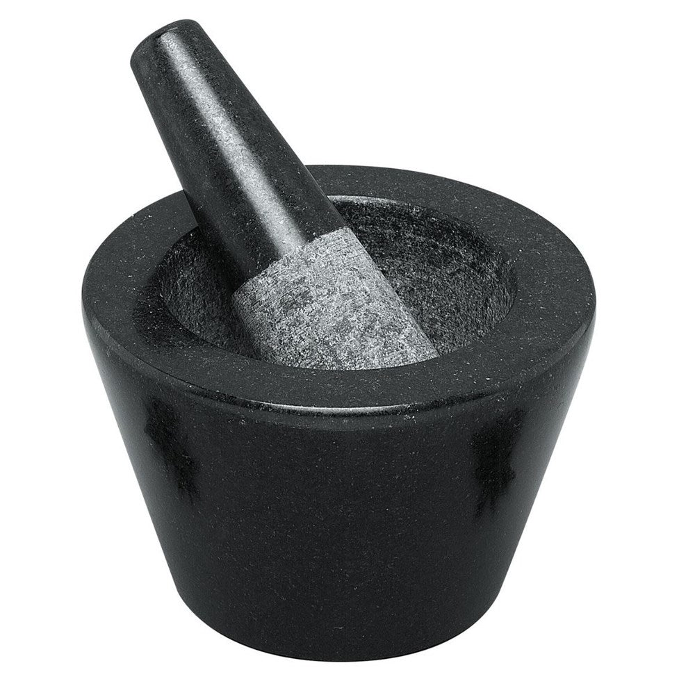 Avanti Conical Black Mini Mortar and Pestle - 13cm