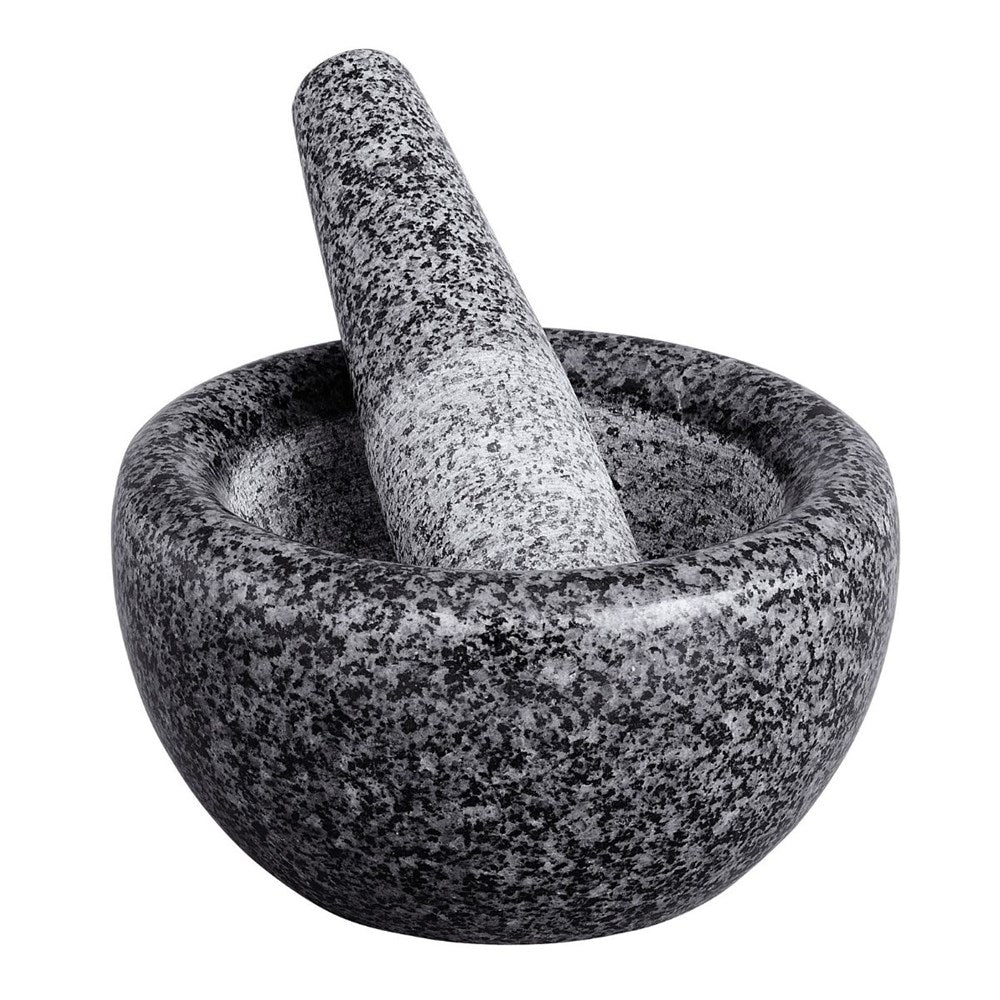 Avanti Penci Edge Black Speckled Mortar and Pestle - 18cm