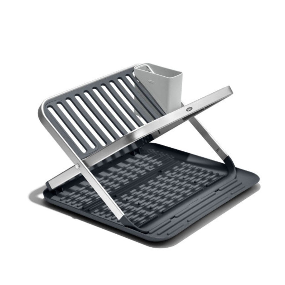 OXO Good Grips Aluminium Fold Flat Dish Rack