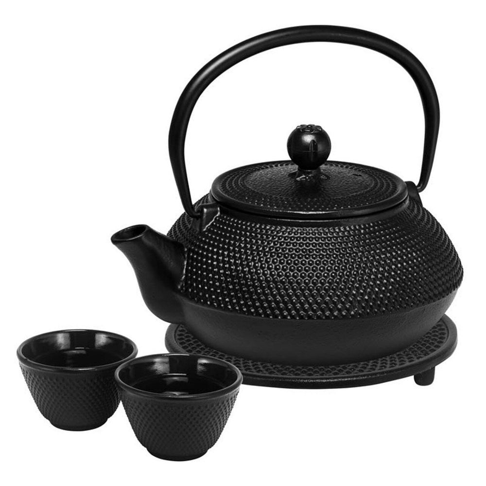 Avanti Hobnail Cast Iron Teapot Set