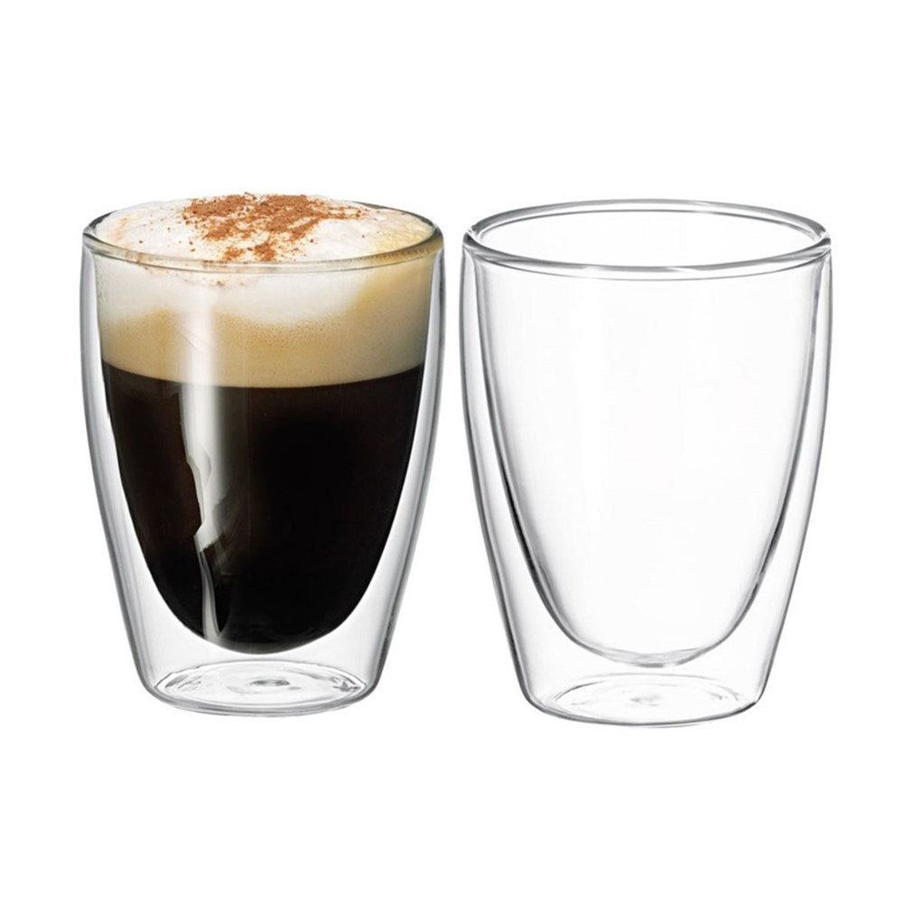 Avanti 2 Piece Caffe Twin Wall Glass Set - 250ml