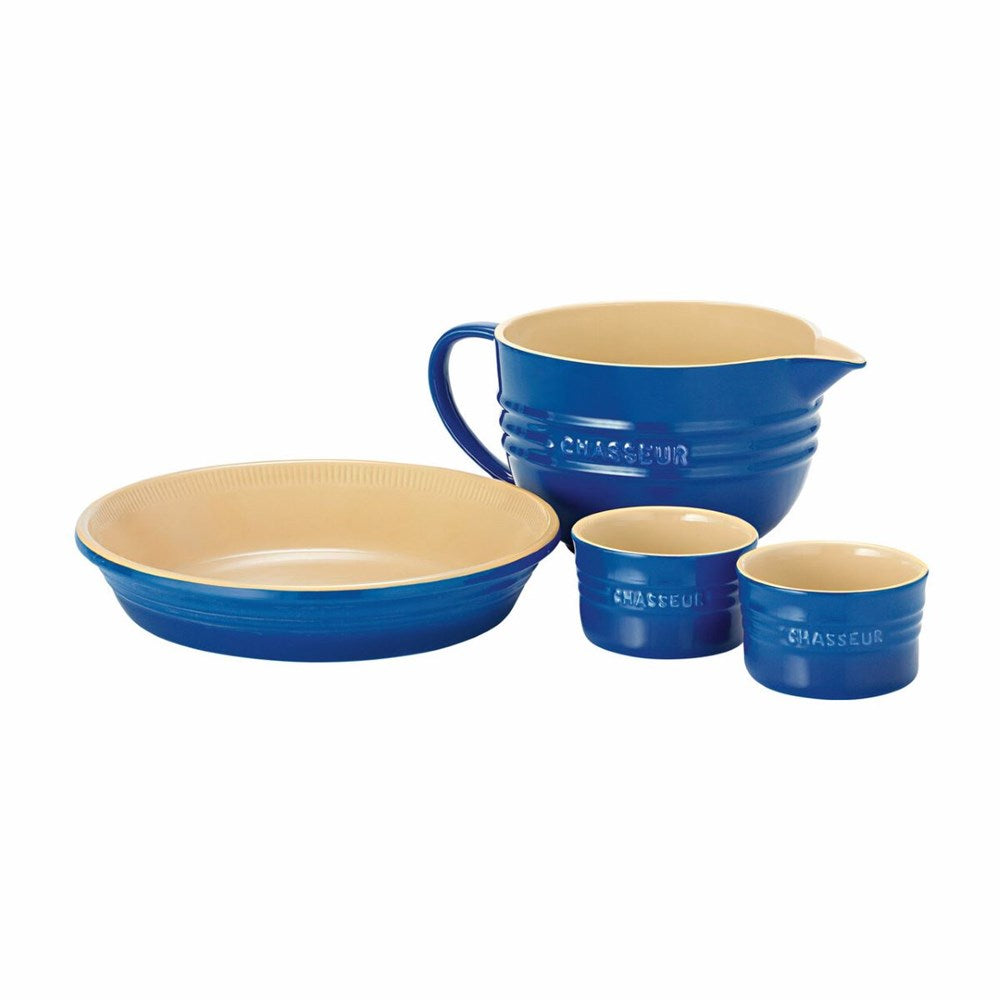 Chasseur La Cuisson Stoneware Round Baking Set - 4 Piece